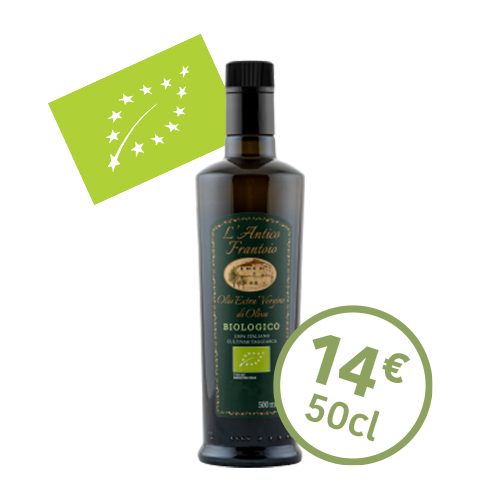 Huile d'olive extra vierge Taggiasca BIO - Avec logo - 14€